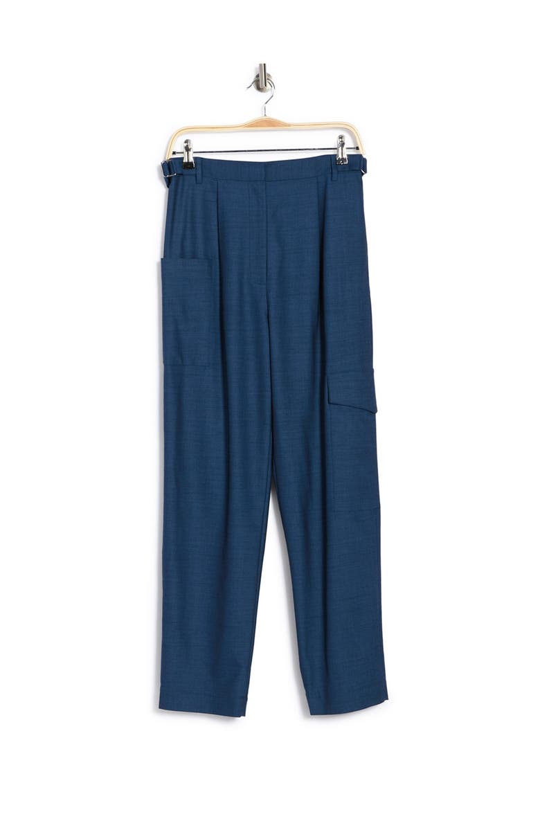 Tibi Tropical Wool Blend Straight Pants, Alternate, color,