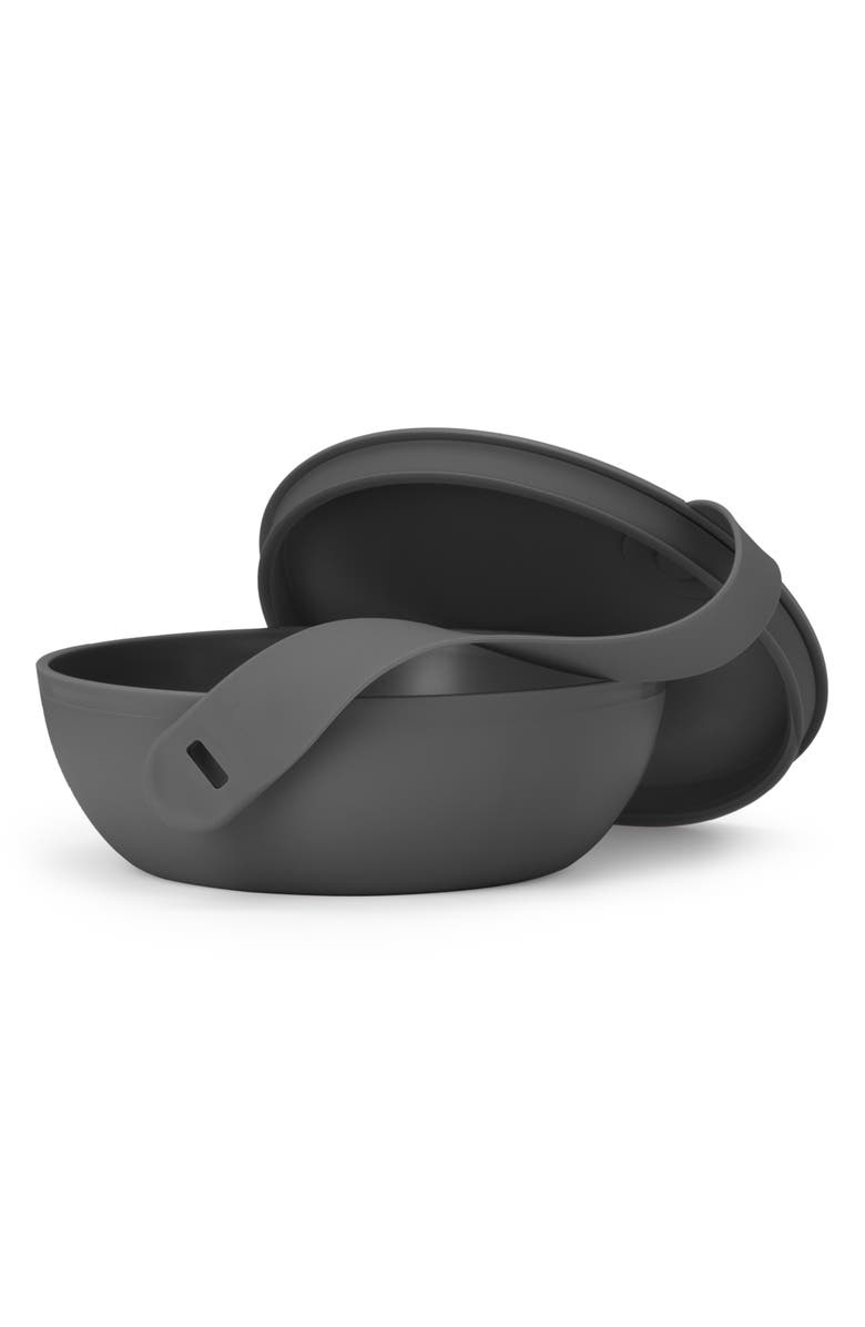 W&P Design Porter Reusable Portable Lidded Bowl, Main, color, Charcoal