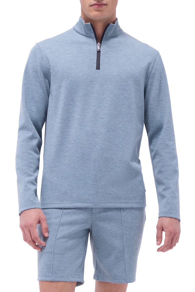 Quarter Zip Performance Pullover, Main, color, SHARK