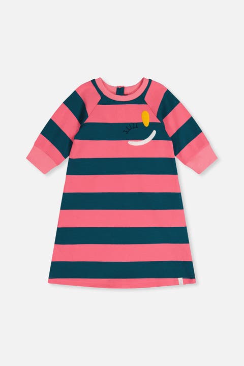 Relaxed Knit Engineer Stripe Dress