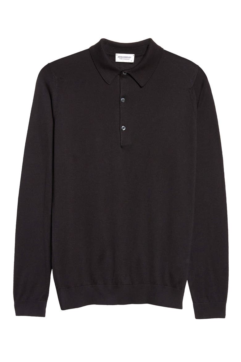 Bradwell Cotton Sweater, Alternate, color, BLACK