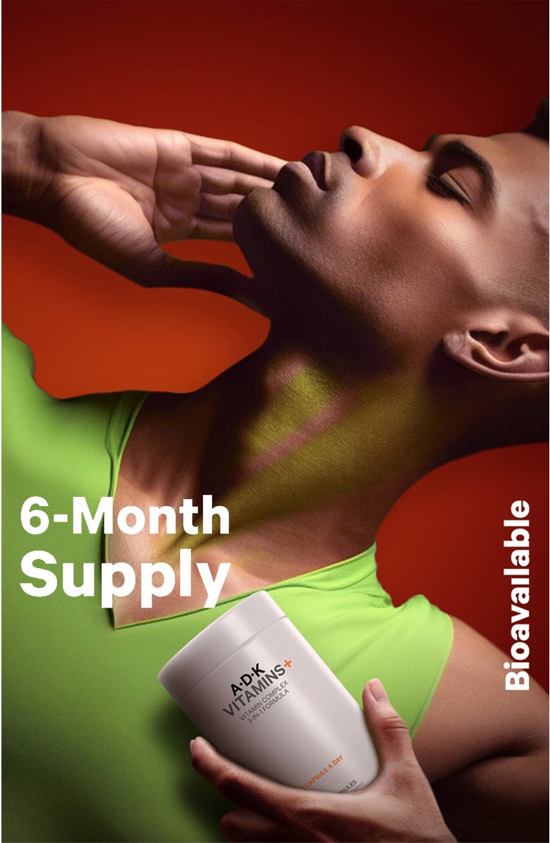Codeage ADK Vitamins, Vitamin A, D3 5000 IU & K Supplement, Alternate, color, White