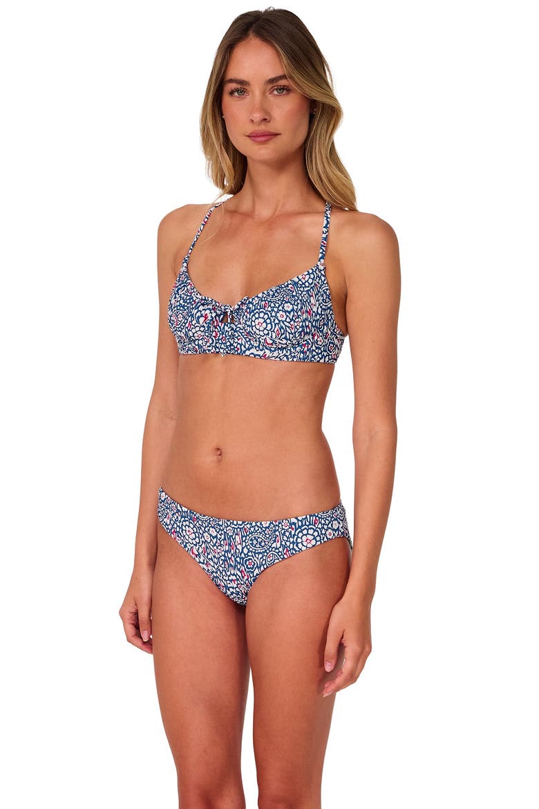 Chloe Bikini Swim Bottoms, Alternate, color, Americana Rib