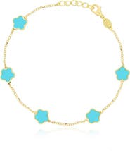 The Lovery Fine Jewelry Turquoise Flower Bracelet