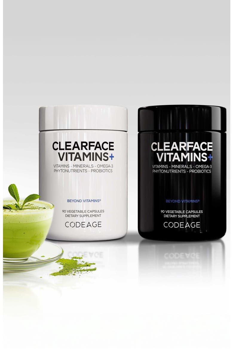 Clearface Pantothenic Acid & Niacin Vitamins Supplement, Alternate, color, White