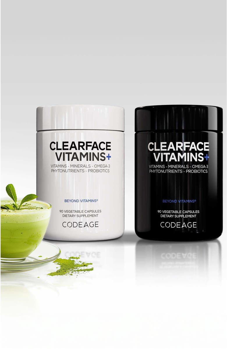 Codeage Clearface Pantothenic Acid & Niacin Vitamins Supplement, Alternate, color, Black