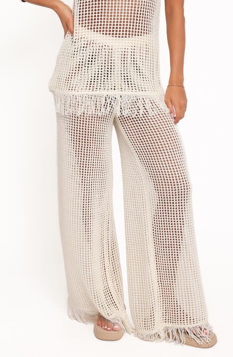 Lorna Open Stitch Wide Leg Pants