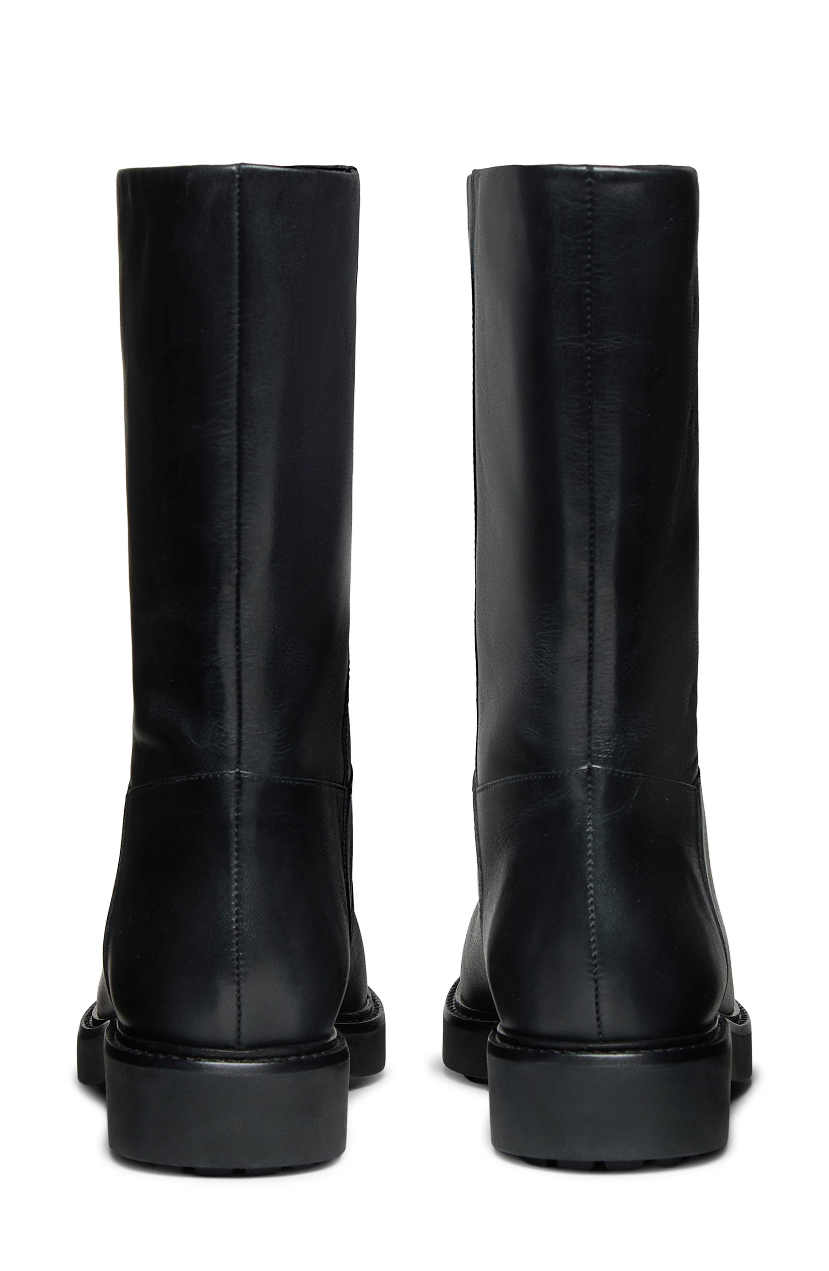 Reformation Dorinda Boot, Alternate, color, Black Leather