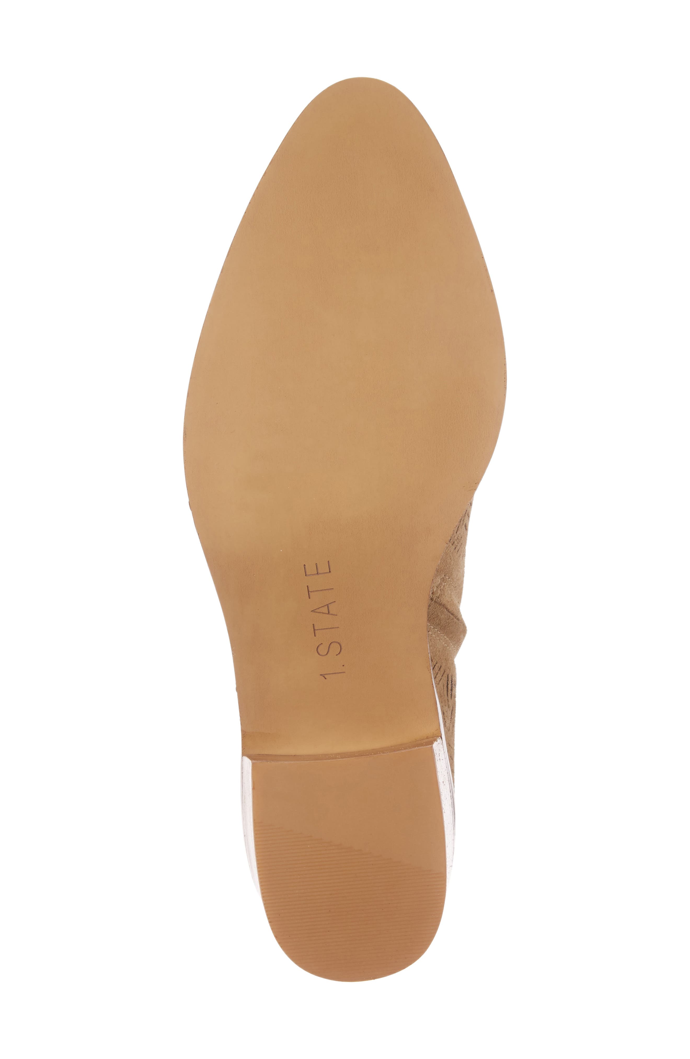 Iddah Perforated Cutaway Bootie, Alternate, color, CAPPUCCINO