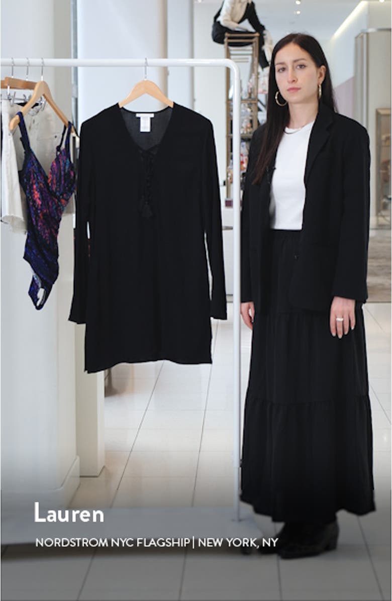 V-Neck Cover-Up Tunic Dress, sales video thumbnail