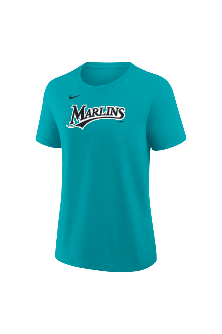Women's Nike Sandy Alcantara Teal Miami Marlins Name & Number T-Shirt, Alternate, color, Teal