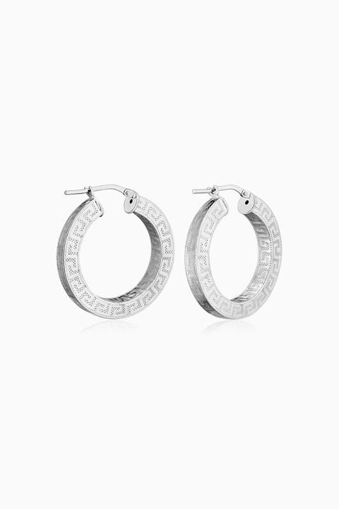 Sterling Silver Olympia Hoops