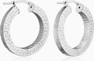 Oradina Sterling Silver Olympia Hoops