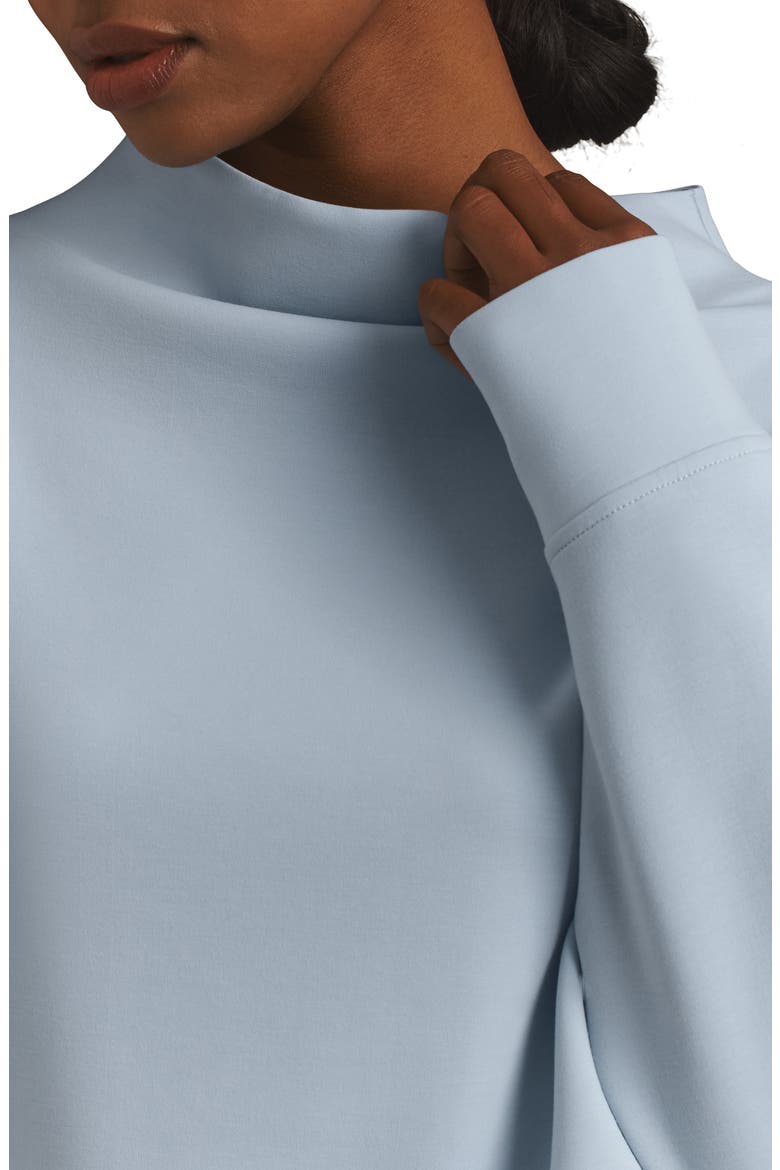 Dreamglow Funnel Neck Pullover Sweatshirt, Alternate, color, FROST BLUE