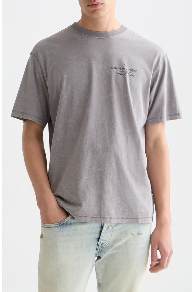 x Basquiat Relaxed Fit Graphic T-Shirt, Main, color, STEEL GREY