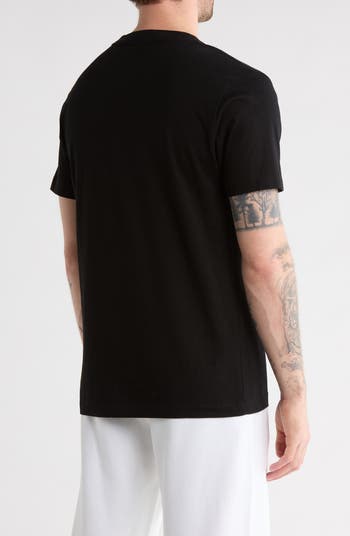 Diagonal Logo Cotton Graphic T-Shirt