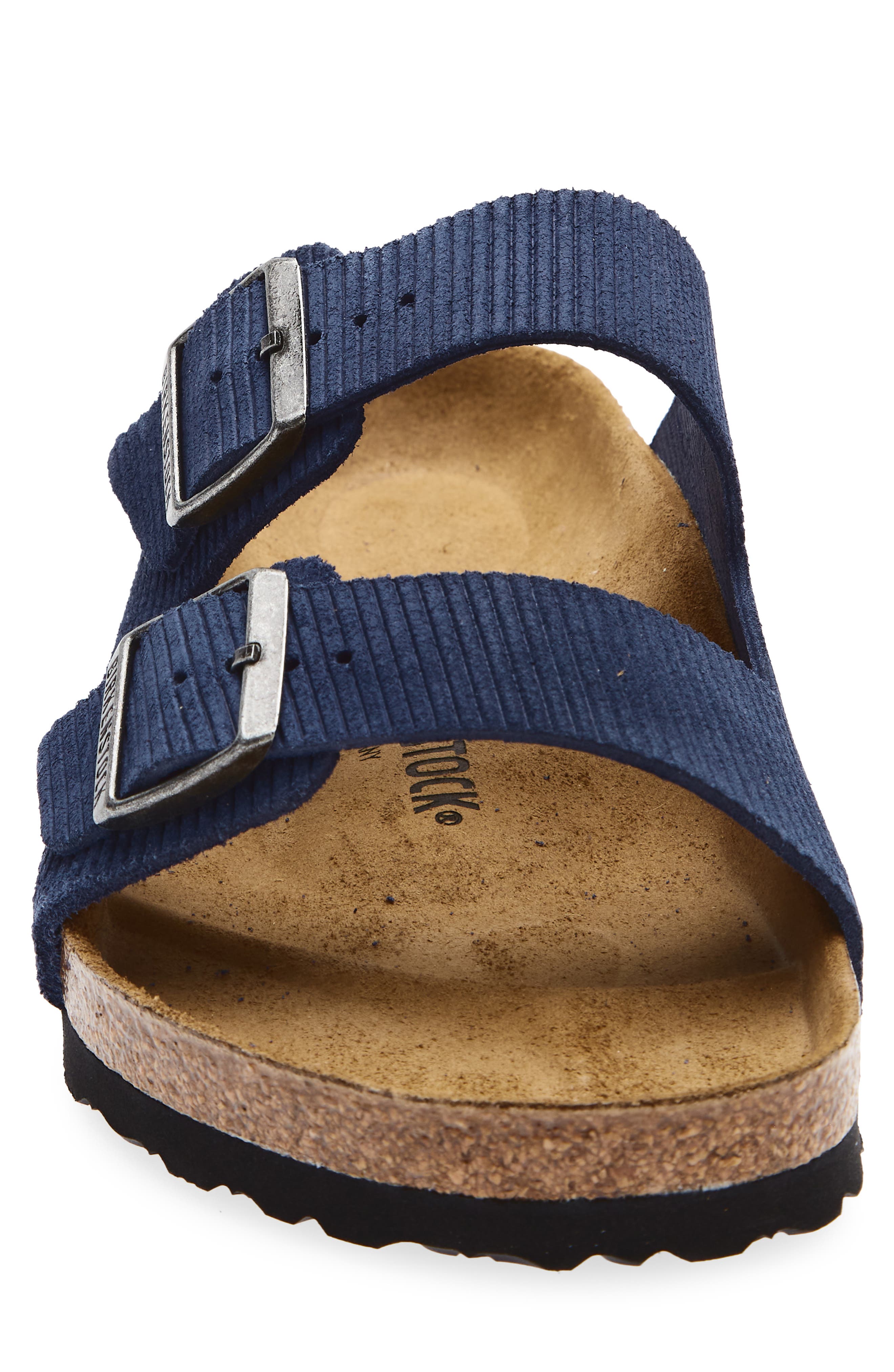Arizona Corduroy Slide Sandal, Alternate, color, INDIGO BLUE