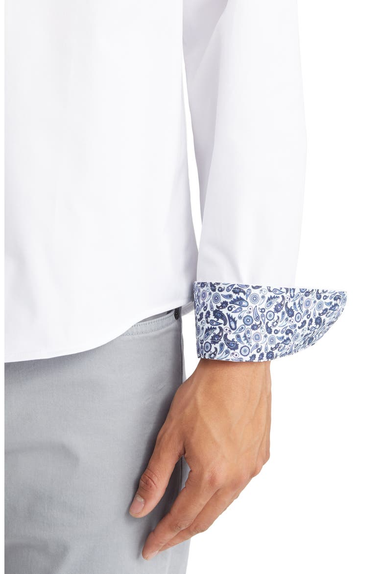 DRY TOUCH® Performance Button-Up Shirt, Alternate, color, WHITE