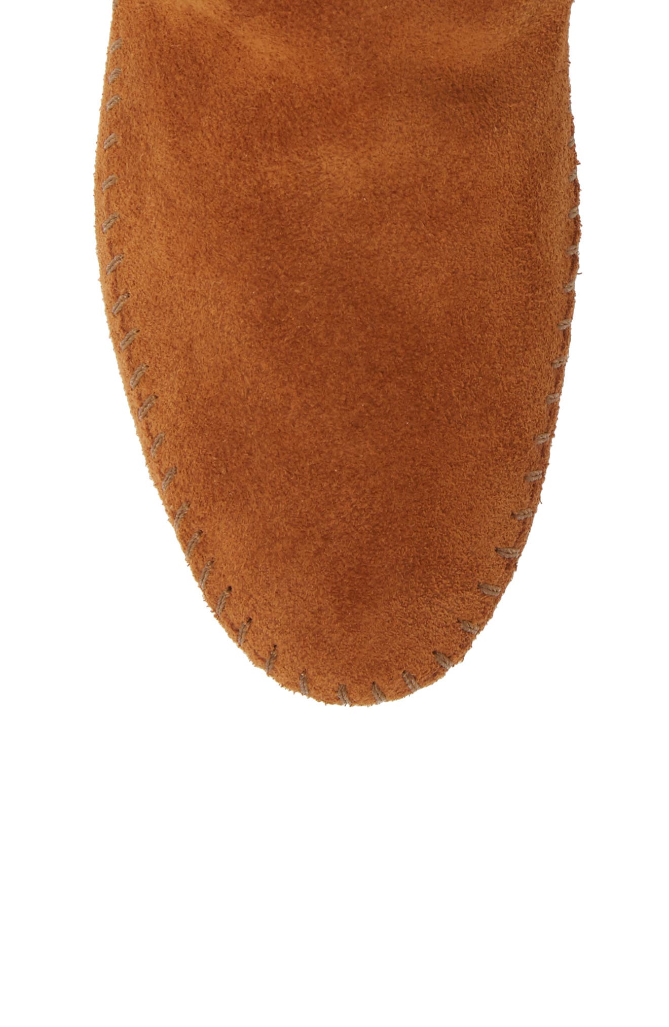Minnetonka Two-Button Softsole Bootie, Alternate, color, Brown