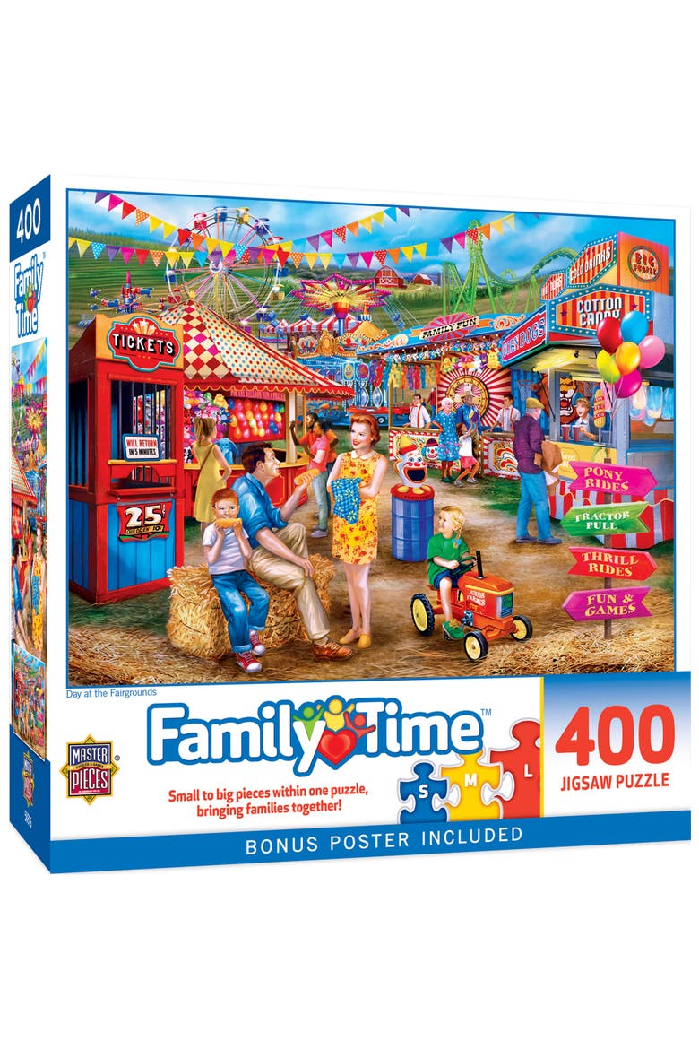 Day at the Fairgrounds 400 Piece Puzzle, Main, color, Multicolor
