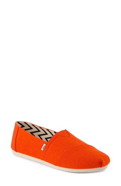 Toms Alpargata Classic Flat In Red