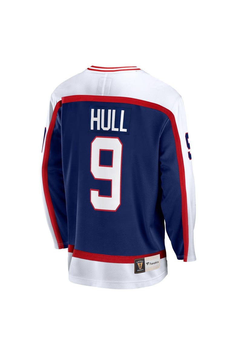 Men's Fanatics Branded Bobby Hull Navy Winnipeg Jets Breakaway Retired Player Jersey, Alternate, color, Navy