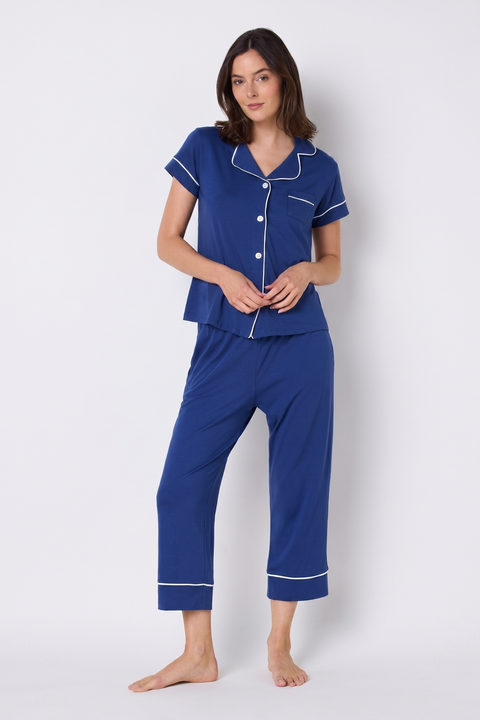 Pima Knit Capri Set