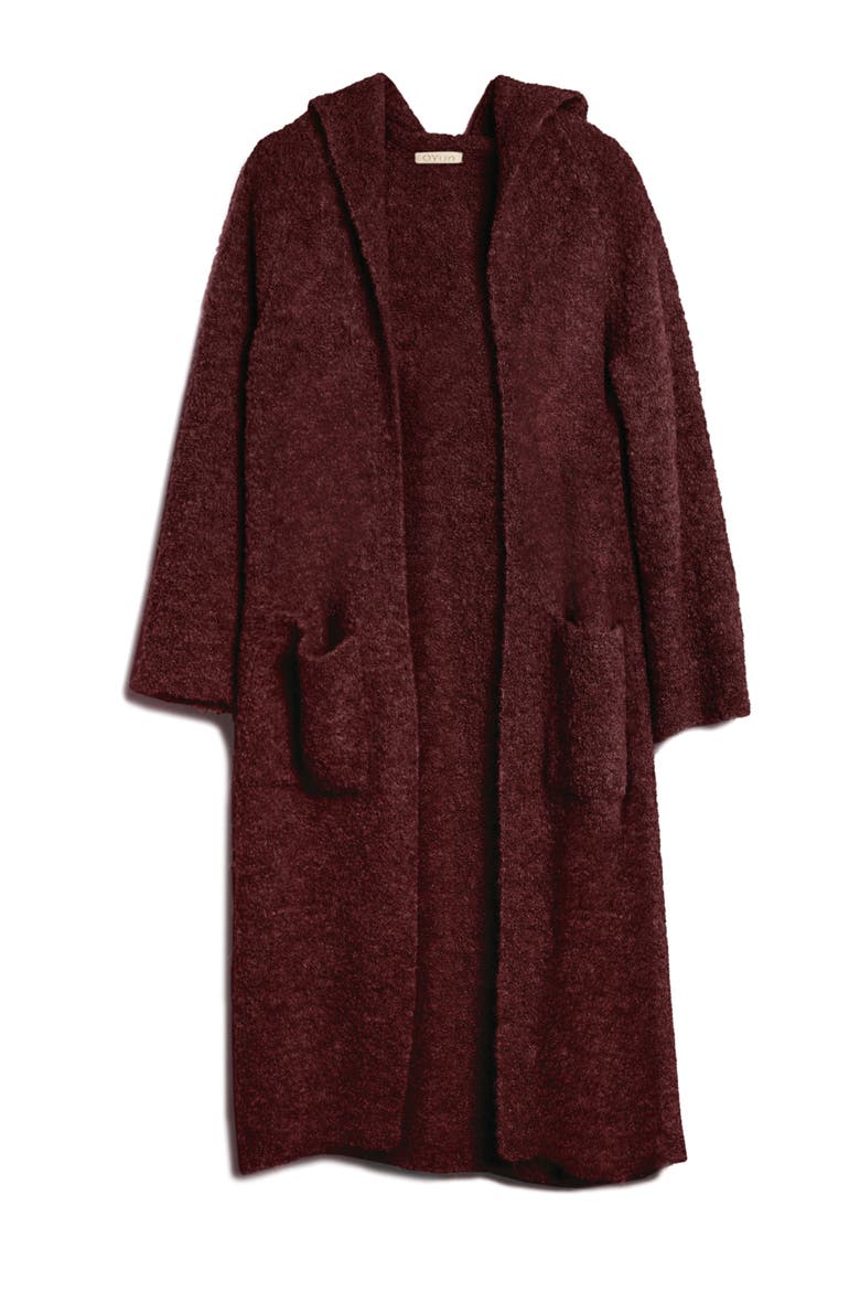Hooded Duster, Alternate, color, Dark Sepia