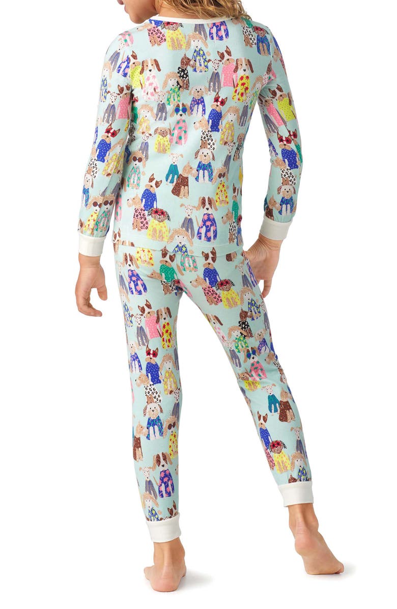 BedHead Pajamas Print Fitted Organic Cotton Two-Piece Pajamas, Alternate, color, 