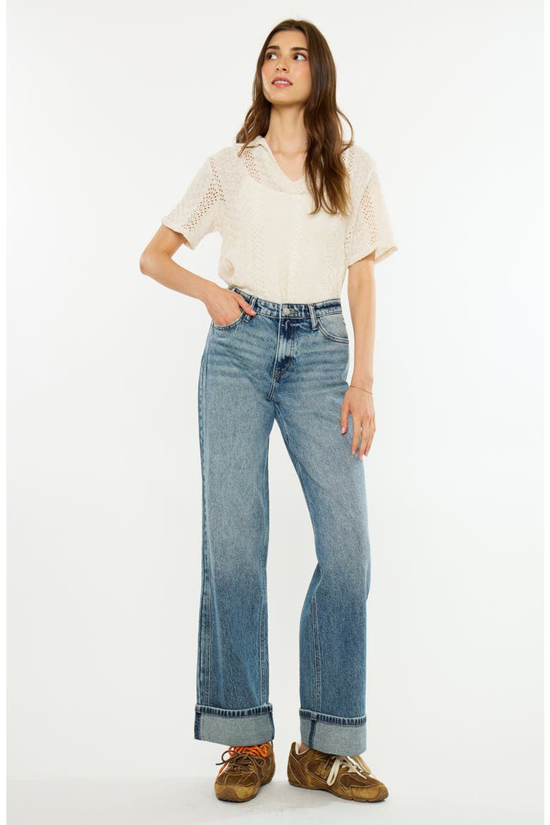 Lani Essentials 90s Low Rise Relaxed Straight Jeans, Alternate, color, Dark Wash