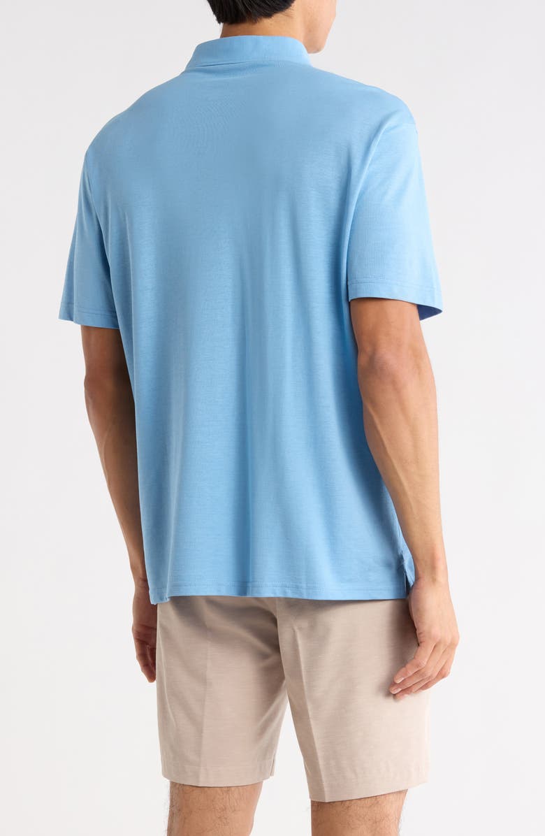 Peter Millar Cannes Cotton Polo, Alternate, color, Fountain Blue
