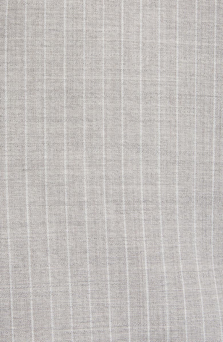 Acne Studios Pinstripe Double Breasted Wool Suit Jacket, Alternate, color, 