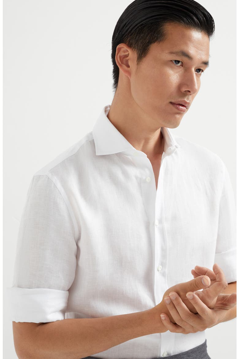 Linen shirt, Alternate, color, White