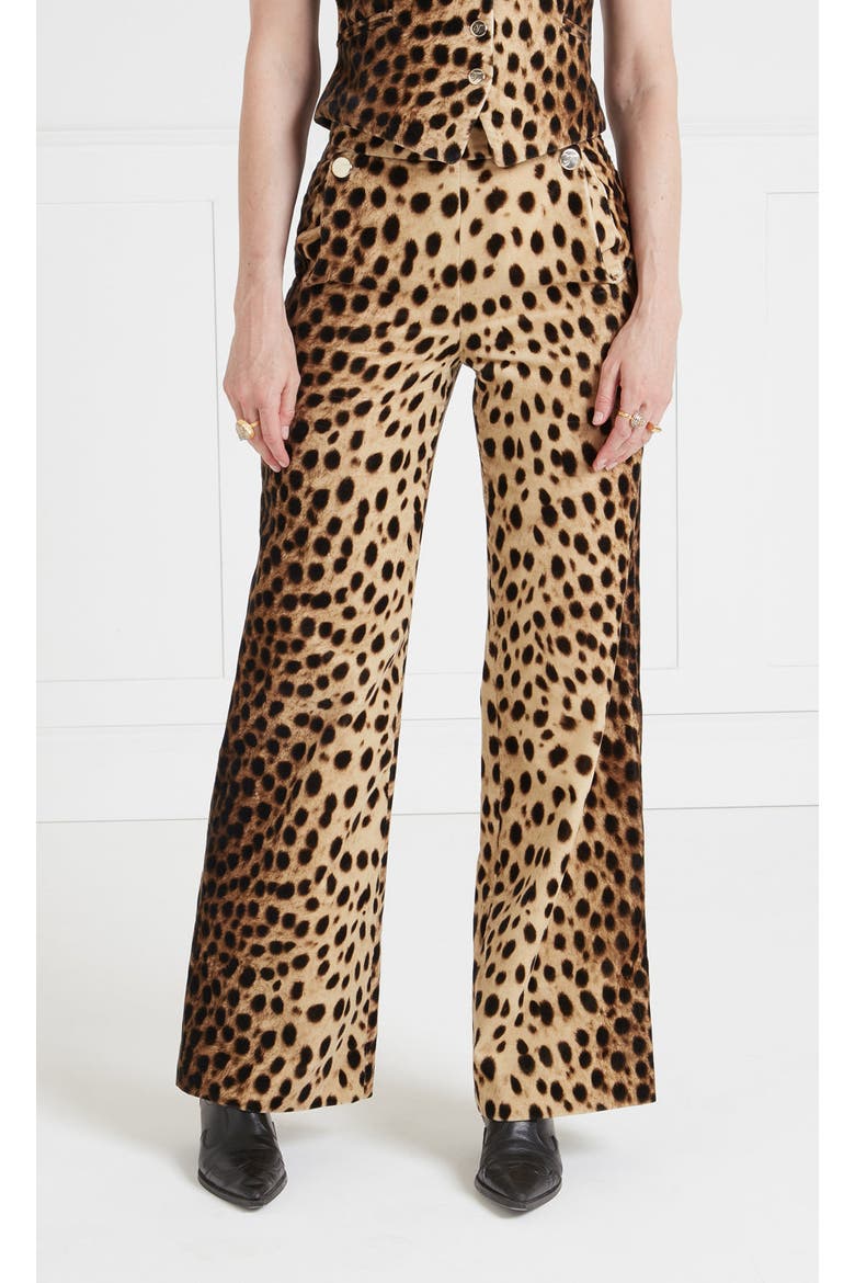 Nemera Velvet Trousers, Main, color, Brown