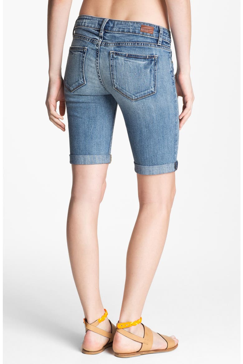 Denim 'Jax' Stretch Denim Bermuda Shorts, Alternate, color, BEACHWOOD