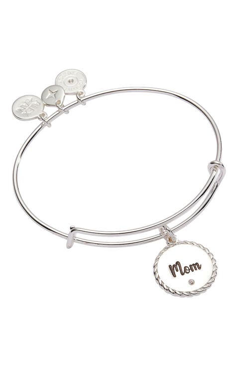 Mom Charm Bangle Bracelet