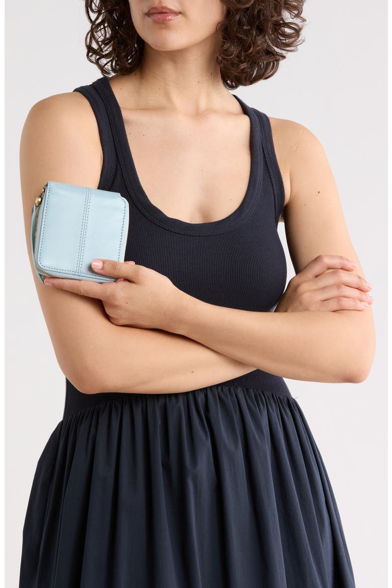 Zippy Leather Wallet, Alternate, color, WHISPER BLUE