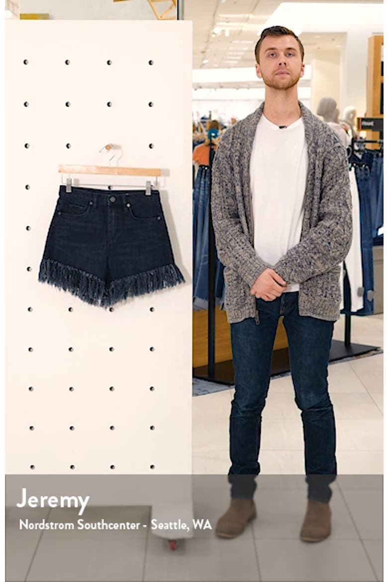 Fray Hem Denim Shorts video