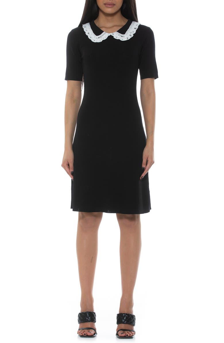 Alexia Admor Kacey Collar Fit & Flare Dress, Main, color, 