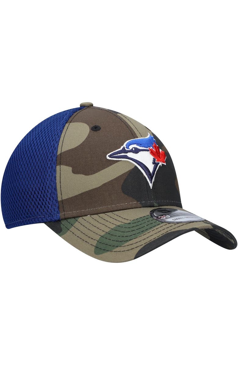 New Era Men's New Era Camo Royal Team Neo 39THIRTY Flex Hat, Alternate, color,