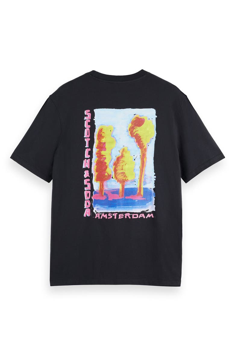 Scotch & Soda Artwork Graphic T-Shirt, Alternate, color, Meteorite