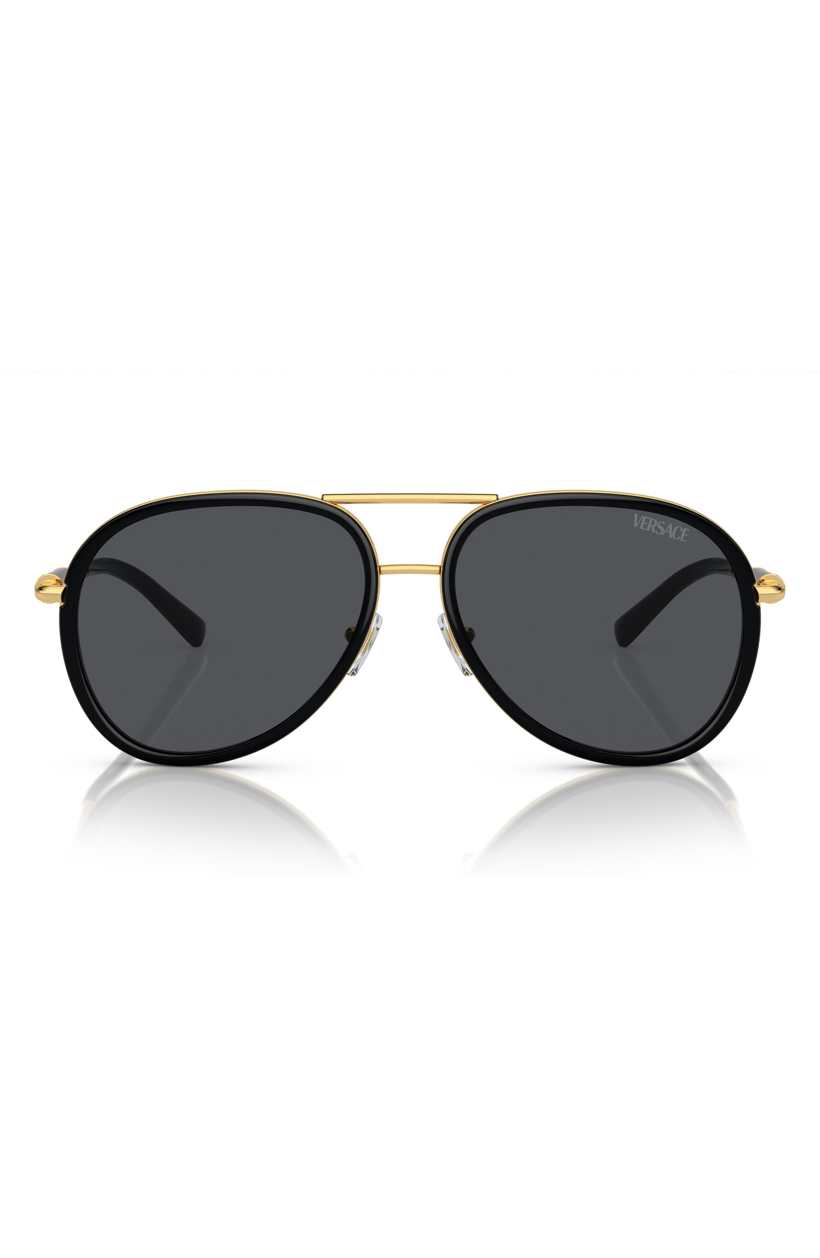 Versace 60mm Pilot Sunglasses