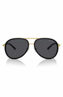 Versace 60mm Pilot Sunglasses