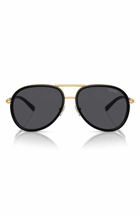 Versace 60mm Pilot Sunglasses