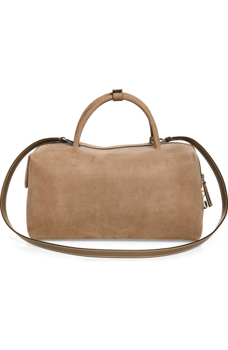 Max Mara Bowler Suede Satchel, Alternate, color, Turtledove