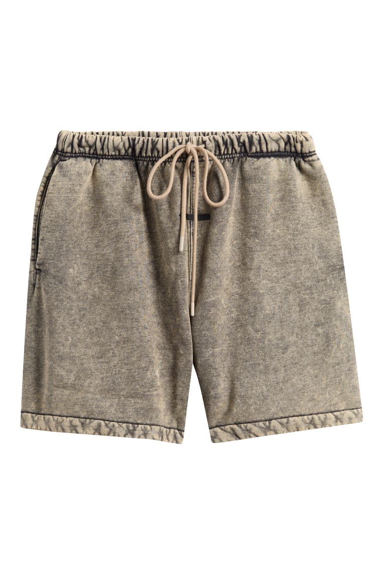 Classic Cotton Fleece Shorts, Alternate, color, SULPHUR BLACK CLOUD WASH