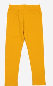 Leveret Girls Cotton Leggings, Solid Colors