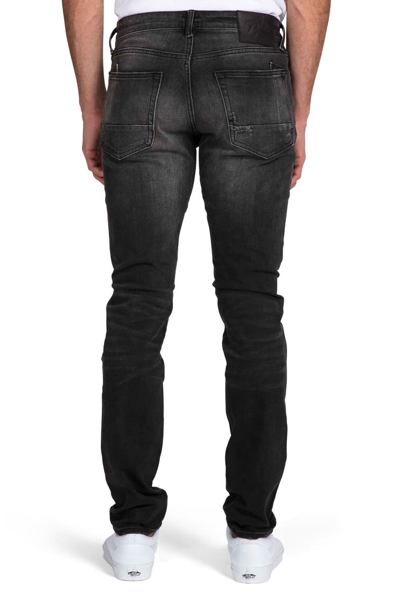 Le Sabre Ripped Slim Fit Jeans, Alternate, color, BLACK FADE