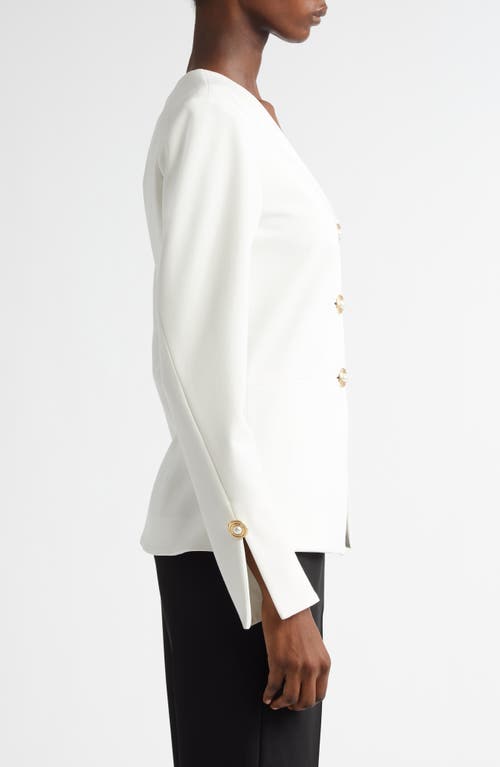 LELA ROSE LELA ROSE BUTTON DETAIL TOP