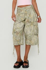 Princess Polly Hudsen Longline Cargo Shorts